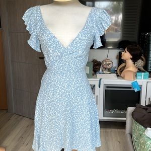 Blue Floral Dress